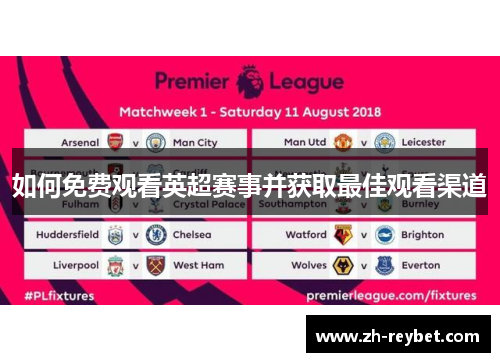 如何免费观看英超赛事并获取最佳观看渠道